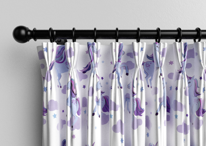 Unicorn Magic, Purple - Made to Measure Curtains - Image 11